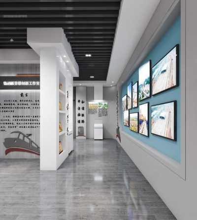 现代铁路集团展厅3D模型下载